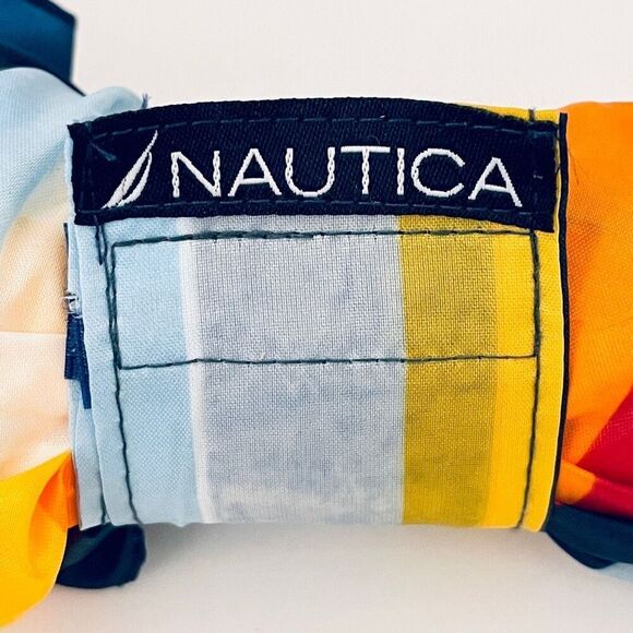 NWT Gorgeous Nautica Navy, red orange yellow white & blue 42” Auto Open Umbrella - Picture 2 of 12